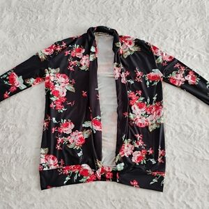 EcoWish Floral Print Cardigan